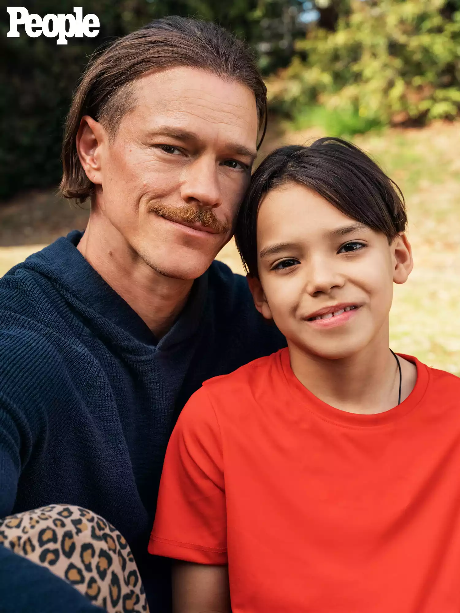 Ryan Dorsey photographed with son, Josey. Naya Rivera