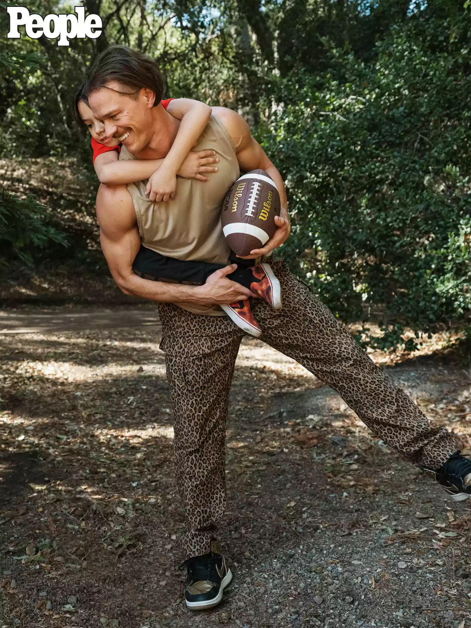 Ryan Dorsey photographed with son, Josey. Naya Rivera
